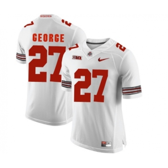 Ohio State Buckeyes 27 Eddie George White College Football Jersey