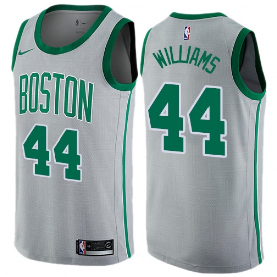 Youth Nike Boston Celtics 44 Robert Williams Swingman Gray NBA Jersey - City Edition