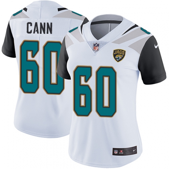 Women's Nike Jacksonville Jaguars 60 A. J. Cann White Vapor Untouchable Limited Player NFL Jersey