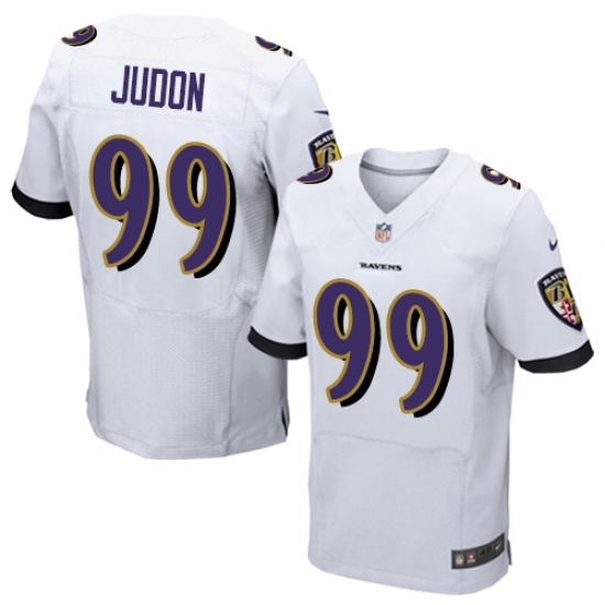 Men's Nike Baltimore Ravens 99 Matt Judon Elite White NFL Jersey