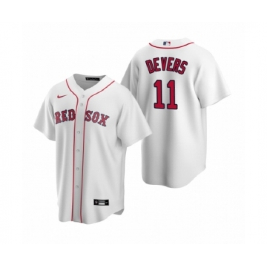 Youth Boston Red Sox 11 Rafael Devers Nike White Replica Home Jersey