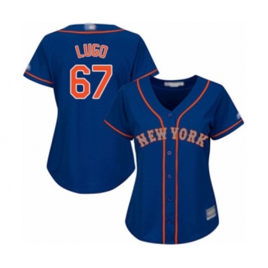 Women's New York Mets 67 Seth Lugo Authentic Royal Blue Alternate Road Cool Base Baseball Player Jersey