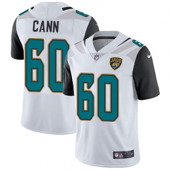 Men's Nike Jacksonville Jaguars 60 A. J. Cann White Vapor Untouchable Limited Player NFL Jersey