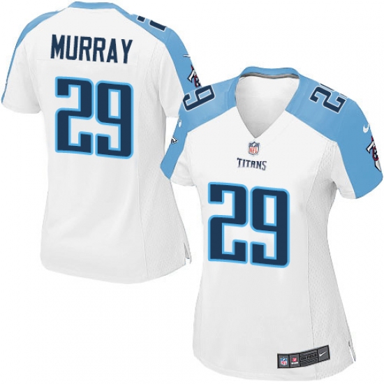 Women's Nike Tennessee Titans 29 DeMarco Murray Game White NFL Jersey