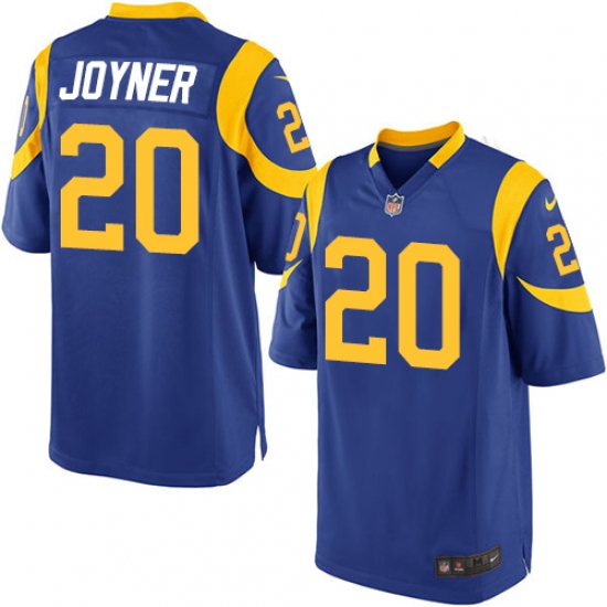 Men's Nike Los Angeles Rams 20 Lamarcus Joyner Game Royal Blue Alternate NFL Jersey