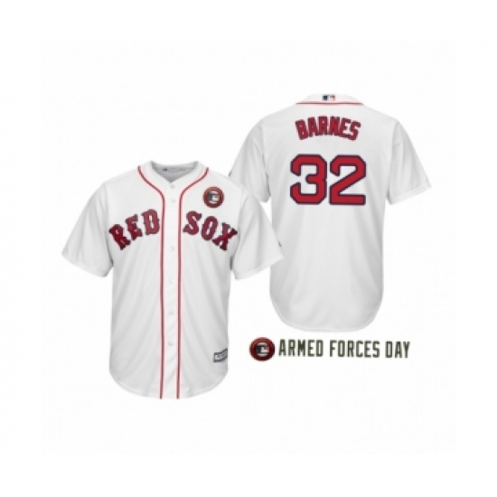 Women'sBoston Red Sox2019 Armed Forces Day 32 Matt BarnesWhite Jersey