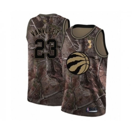 Youth Toronto Raptors 23 Fred VanVleet Swingman Camo Realtree Collection 2019 Basketball Finals Champions Jersey