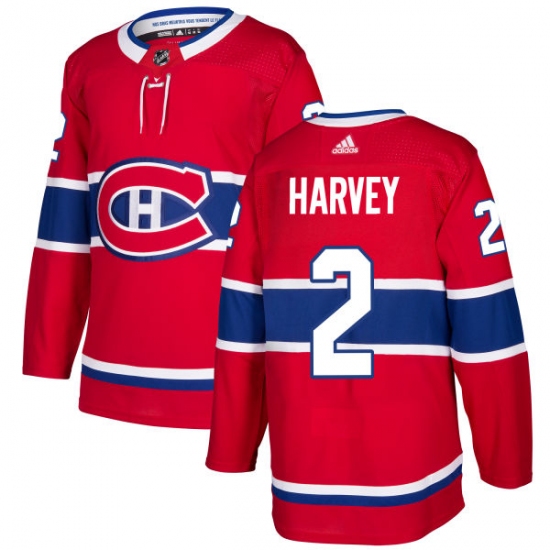 Men's Adidas Montreal Canadiens 2 Doug Harvey Premier Red Home NHL Jersey