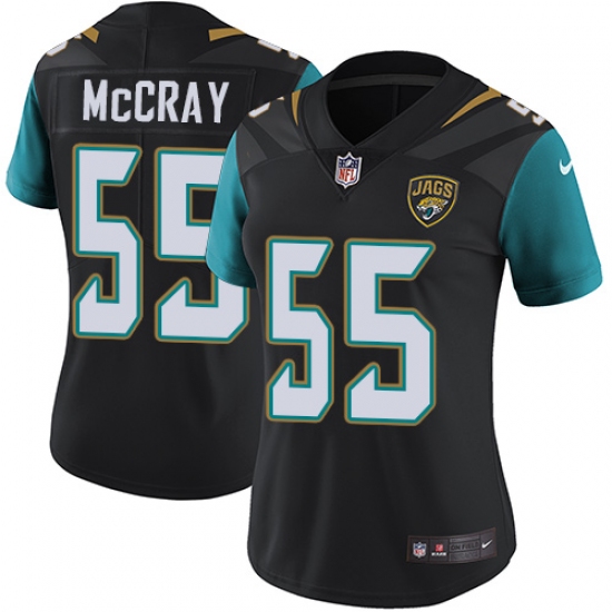 Women's Nike Jacksonville Jaguars 55 Lerentee McCray Black Alternate Vapor Untouchable Elite Player NFL Jersey