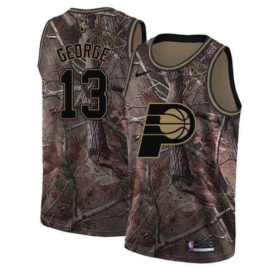 Youth Nike Indiana Pacers 13 Paul George Swingman Camo Realtree Collection NBA Jersey