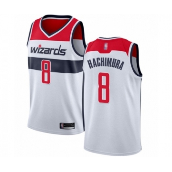 Women's Washington Wizards 8 Rui Hachimura Swingman White Basketball Jersey - Association Edition