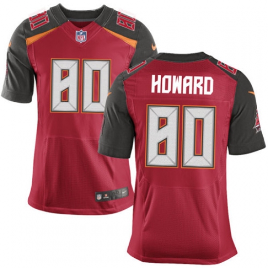 Men's Nike Tampa Bay Buccaneers 80 O. J. Howard Elite Red Team Color NFL Jersey