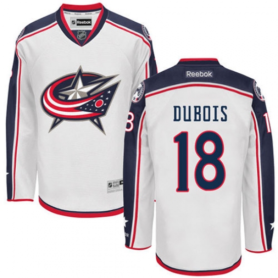 Youth Reebok Columbus Blue Jackets 18 Pierre-Luc Dubois Authentic White Away NHL Jersey