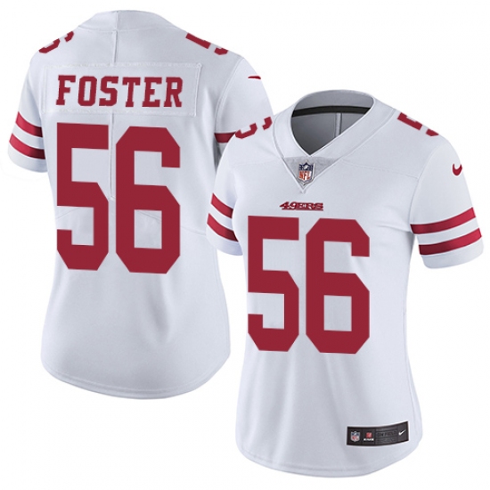 Women's Nike San Francisco 49ers 56 Reuben Foster White Vapor Untouchable Limited Player NFL Jersey
