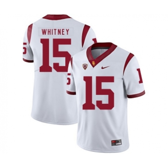 USC Trojans 15 Isaac Whitney White College Football Jersey