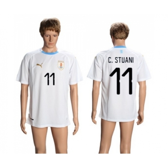 Uruguay 11 C.Stuani Away Soccer Country Jersey