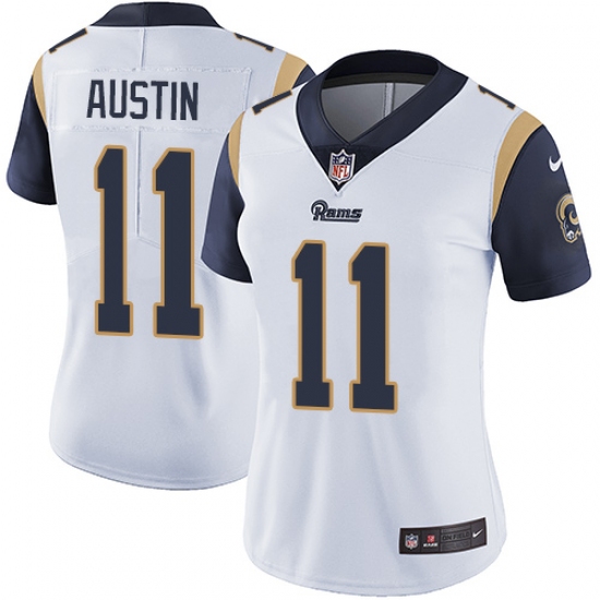 Women's Nike Los Angeles Rams 11 Tavon Austin Elite White NFL Jersey