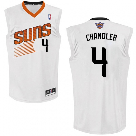 Women's Adidas Phoenix Suns 4 Tyson Chandler Authentic White Home NBA Jersey