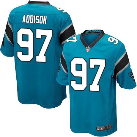 Men's Nike Carolina Panthers 97 Mario Addison Game Blue Alternate NFL Jersey