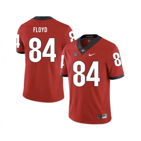 Georgia Bulldogs 84 Leonard Floyd Red Nike College Football Jersey