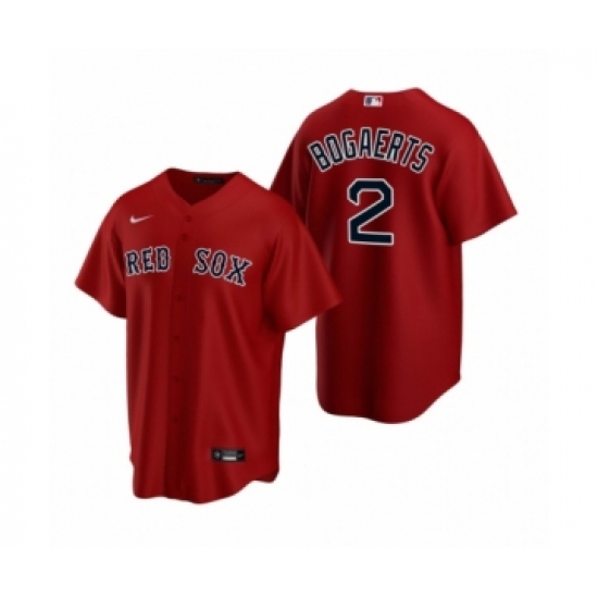 Women's Boston Red Sox 2 Xander Bogaerts Nike Red Replica Alternate Jersey