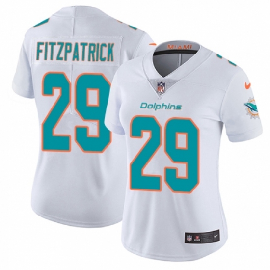 Women's Nike Miami Dolphins 29 Minkah Fitzpatrick White Vapor Untouchable Limited Player NFL Jersey
