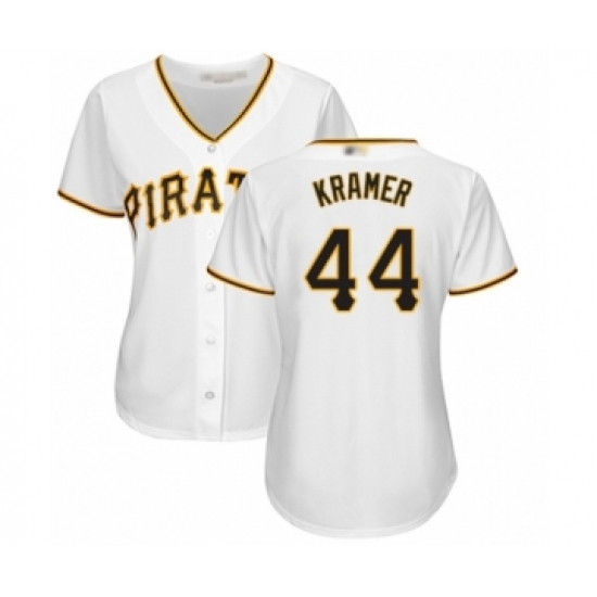 Women's Pittsburgh Pirates 44 Kevin Kramer Authentic White Home Cool Base Baseball Player Jersey