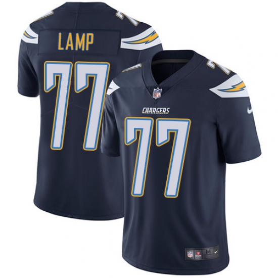 Youth Nike Los Angeles Chargers 77 Forrest Lamp Elite Navy Blue Team Color NFL Jersey