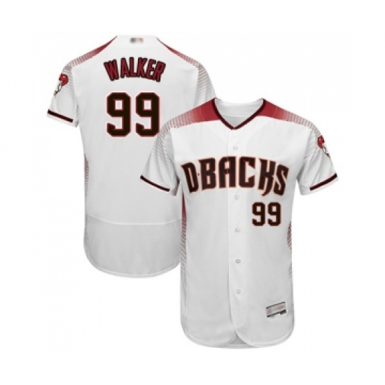 Men's Arizona Diamondbacks 99 Taijuan Walker White Home Authentic Collection Flex Base Baseball Jersey