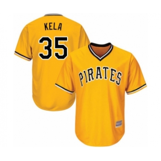 Youth Pittsburgh Pirates 35 Keone Kela Authentic Gold Alternate Cool Base Baseball Player Jersey