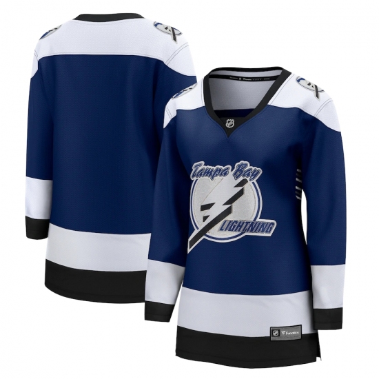 Women's Tampa Bay Lightning Blank Fanatics Branded Royal 2020-21 Special Edition Breakaway Jersey