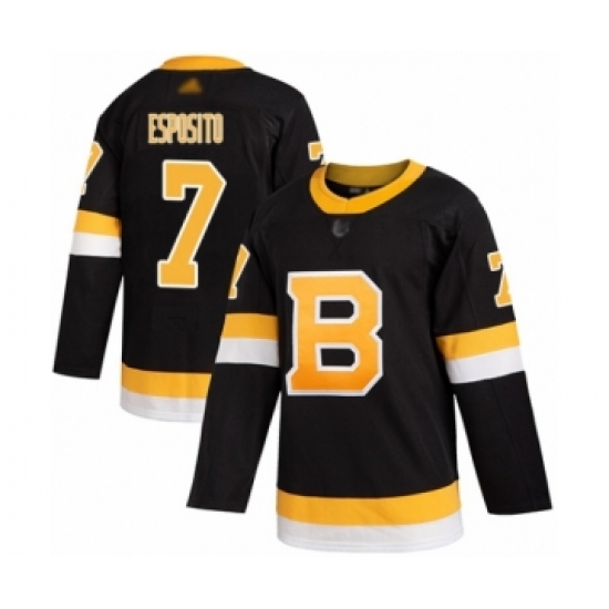 Men's Boston Bruins 7 Phil Esposito Authentic Black Alternate Hockey Jersey