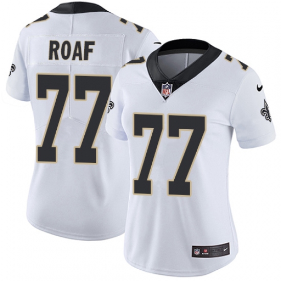 Women's Nike New Orleans Saints 77 Willie Roaf Elite White NFL Jersey