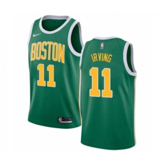 Men's Nike Boston Celtics 11 Kyrie Irving Green Swingman Jersey - Earned Edition