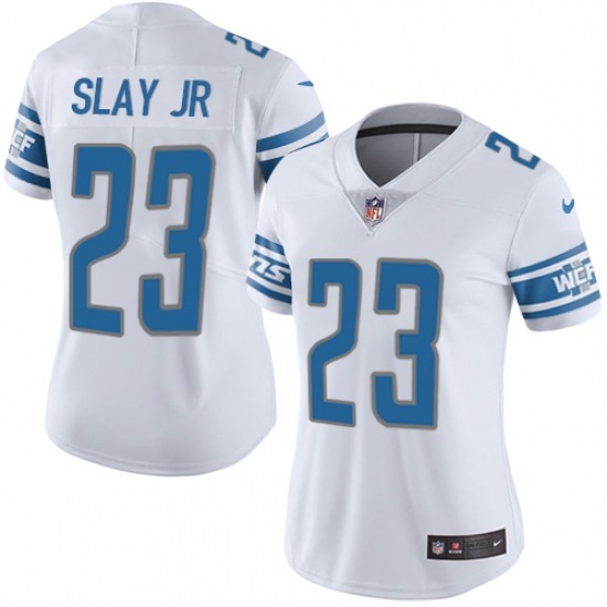 Women's Nike Detroit Lions 23 Darius Slay Limited White Vapor Untouchable NFL Jersey