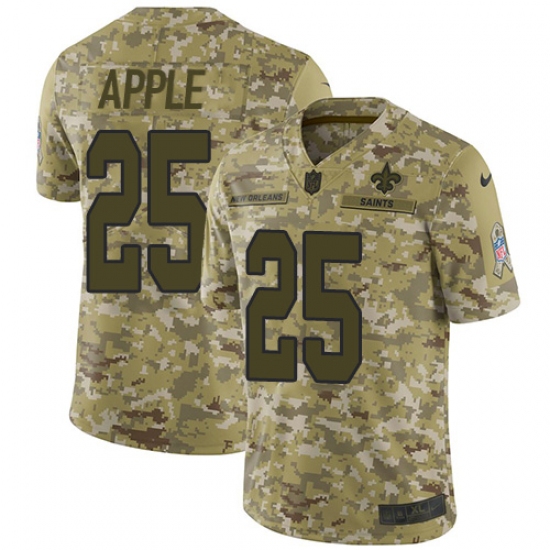 Youth Nike New Orleans Saints 25 Eli Apple Limited Camo 2018 Salute to Service NFL Jersey