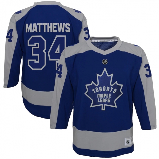 Youth Toronto Maple Leafs 34 Auston Matthews Blue 2020-21 Special Edition Replica Player Jersey