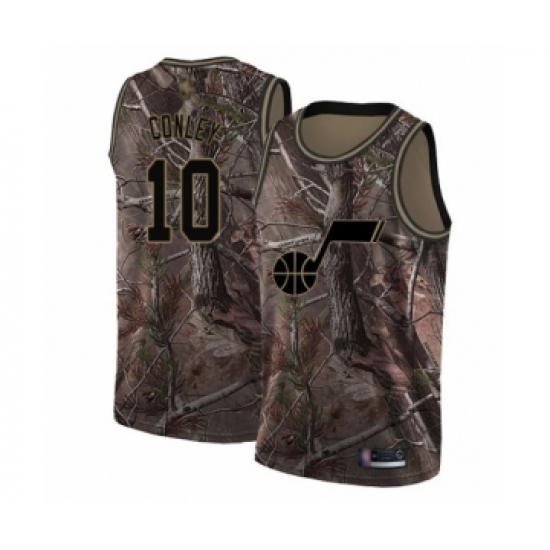 Women's Utah Jazz 10 Mike Conley Swingman Camo Realtree Collection Basketball Jersey