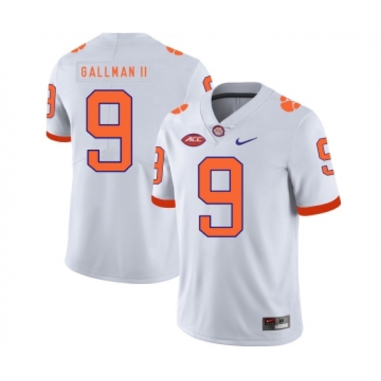 Clemson Tigers 9 Wayne Gallman II White Nike College Football Jersey