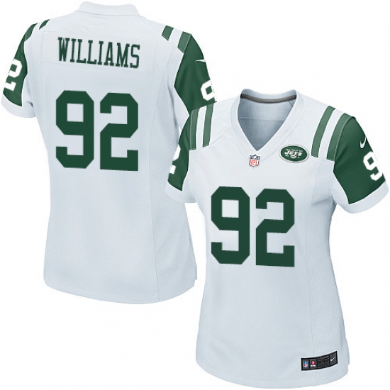 Women's Nike New York Jets 92 Leonard Williams Game White NFL Jersey