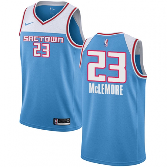 Men's Nike Sacramento Kings 23 Ben McLemore Swingman Blue NBA Jersey - 2018 19 City Edition