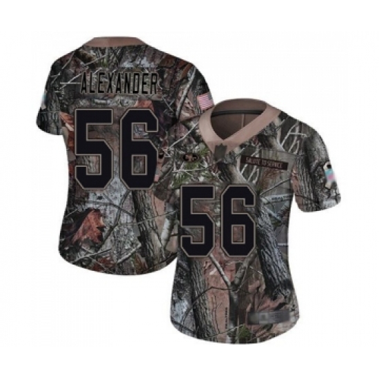 Women's San Francisco 49ers 56 Kwon Alexander Limited Camo Rush Realtree Football Jersey