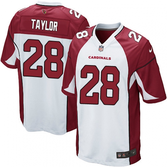 Men's Nike Arizona Cardinals 28 Jamar Taylor Game White NFL Jersey