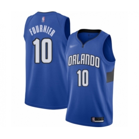 Youth Orlando Magic 10 Evan Fournier Swingman Blue Finished Basketball Jersey - Statement Edition