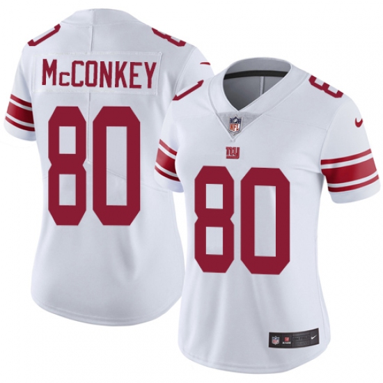 Women's Nike New York Giants 80 Phil McConkey Elite White NFL Jersey