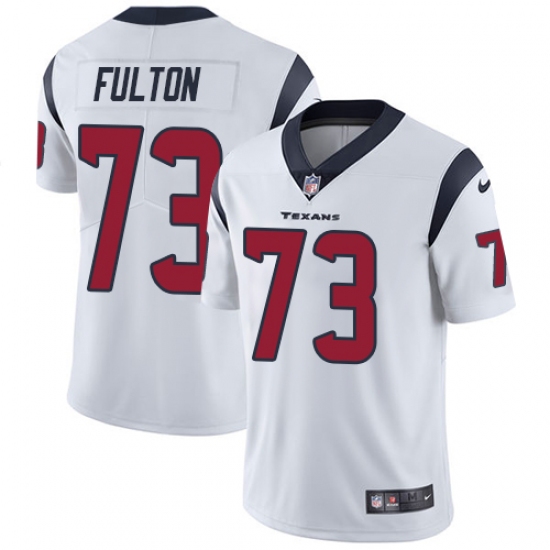 Men's Nike Houston Texans 73 Zach Fulton White Vapor Untouchable Limited Player NFL Jersey