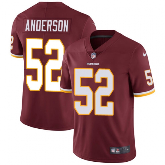 Men's Nike Washington Redskins 52 Ryan Anderson Burgundy Red Team Color Vapor Untouchable Limited Player NFL Jersey