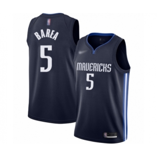 Youth Dallas Mavericks 5 Jose Juan Barea Swingman Navy Finished Basketball Jersey - Statement Edition