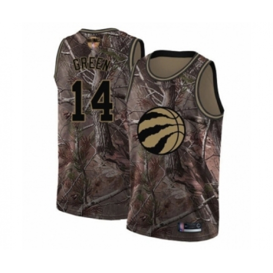 Men's Toronto Raptors 14 Danny Green Swingman Camo Realtree Collection 2019 Basketball Finals Bound Jersey