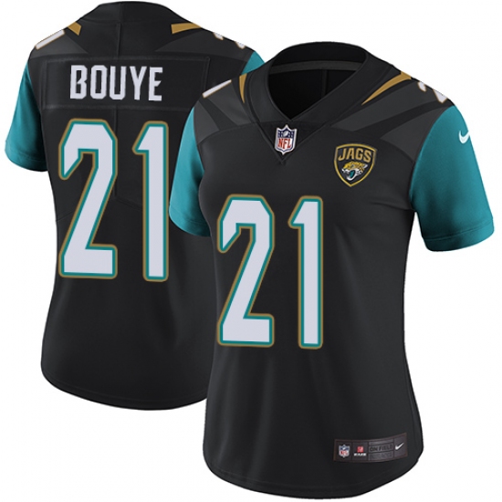 Women's Nike Jacksonville Jaguars 21 A.J. Bouye Black Alternate Vapor Untouchable Limited Player NFL Jersey